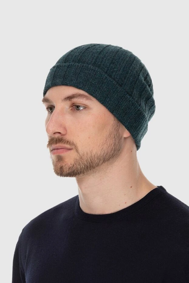 Gran Sasso man cashmere hat green for men купить с ценами и фото 172012 - photo 2