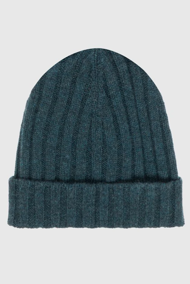 Gran Sasso шапка из кашемира графитово-зеленая мужская 172012 - фото 3