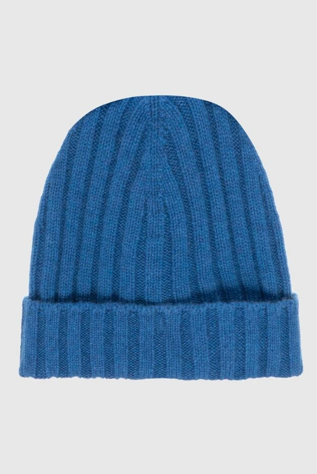 Gran Sasso шапка из кашемира сапфирово-синяя мужская 172017 - фото 3
