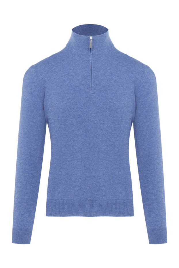 Gran Sasso man troyer wool, viscose and cashmere blue for men купить с ценами и фото 172033 - photo 1