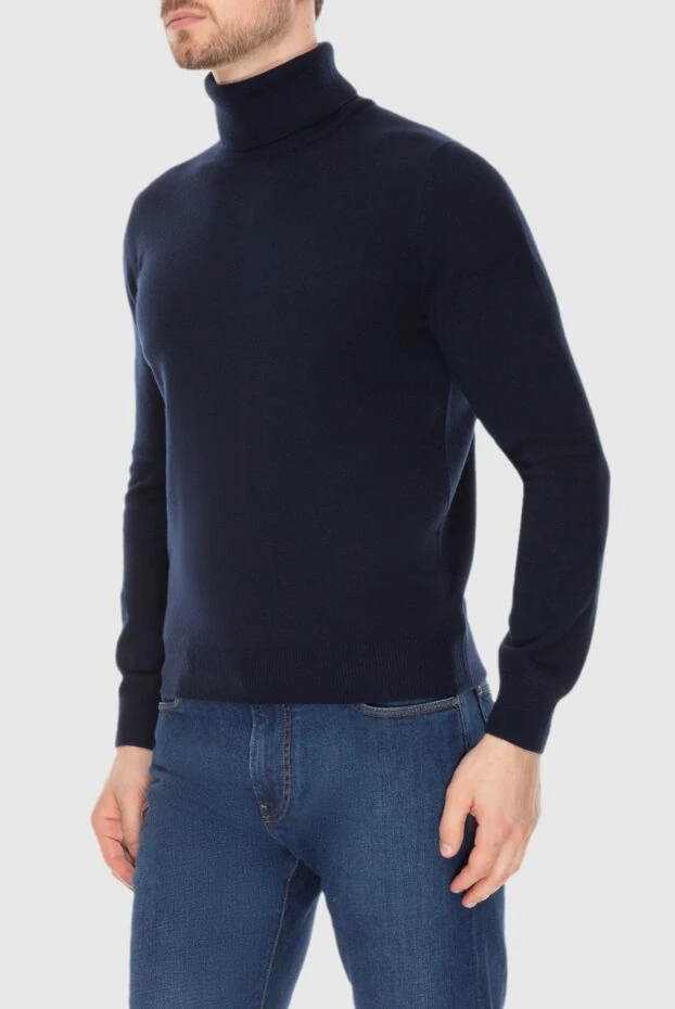 Gran Sasso гольф из кашемира синий мужской 172039 - фото 3