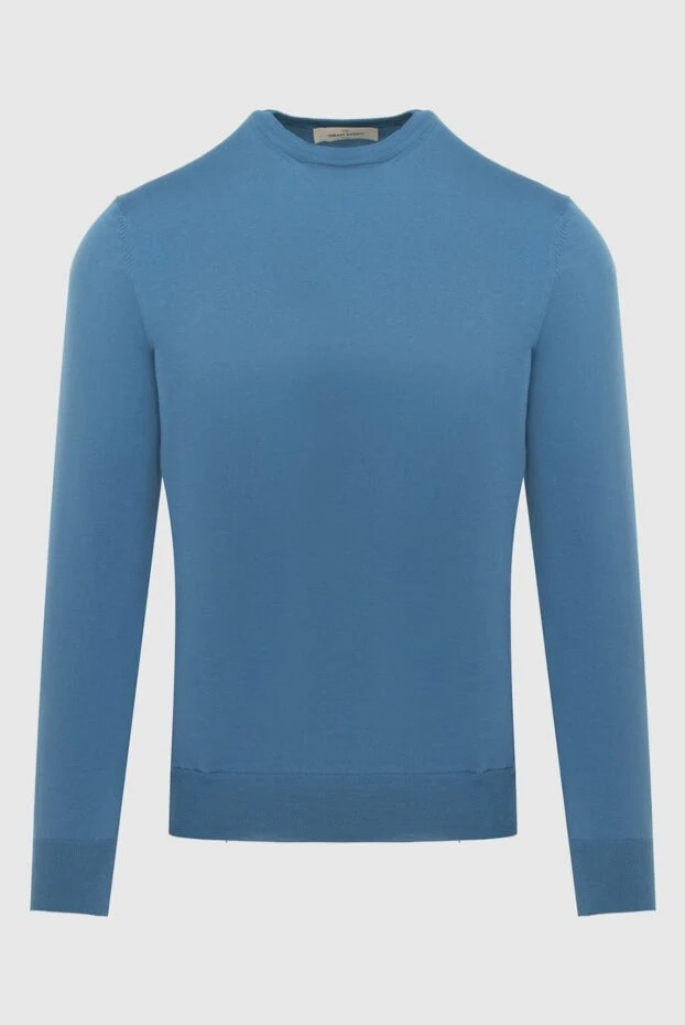 Gran Sasso man jumper cotton blue for men купить с ценами и фото 172057 - photo 1