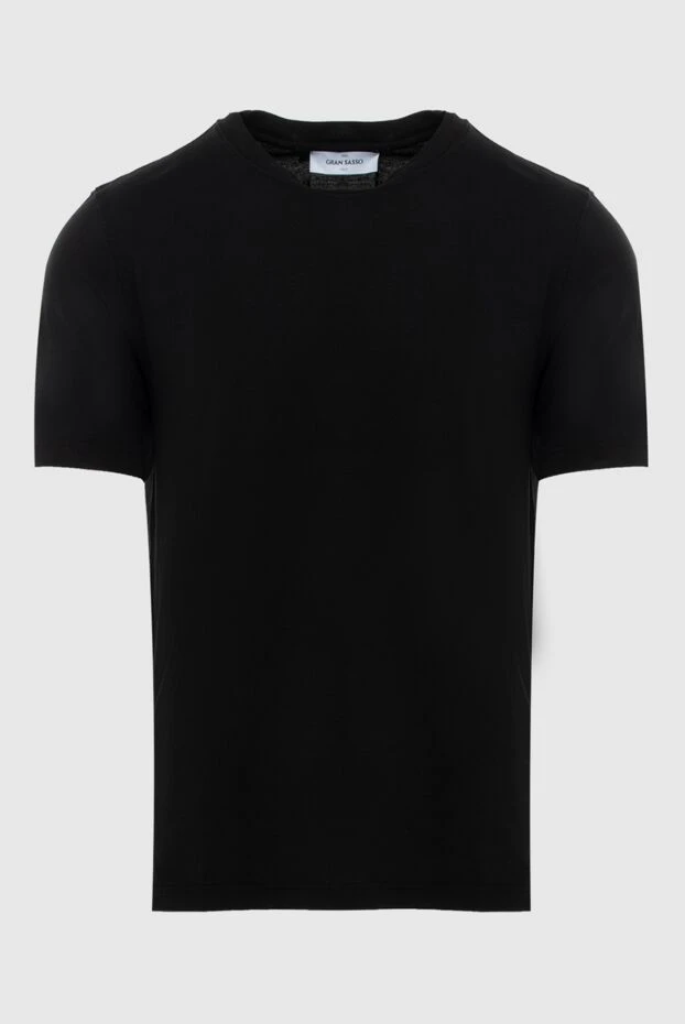 Gran Sasso man t-shirt cotton black for men купить с ценами и фото 172073 - photo 1