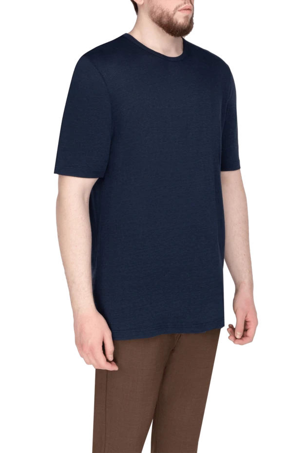 Gran Sasso man blue cashmere jumper for men 172041 - photo 3