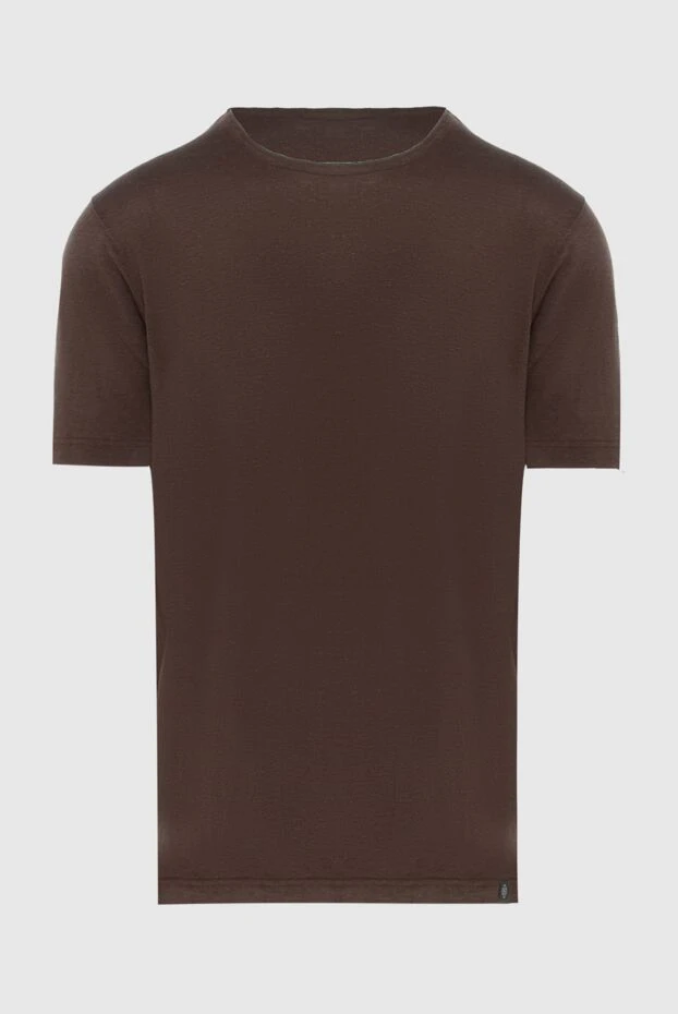 Gran Sasso man t-shirt linen brown for men купить с ценами и фото 172077 - photo 1