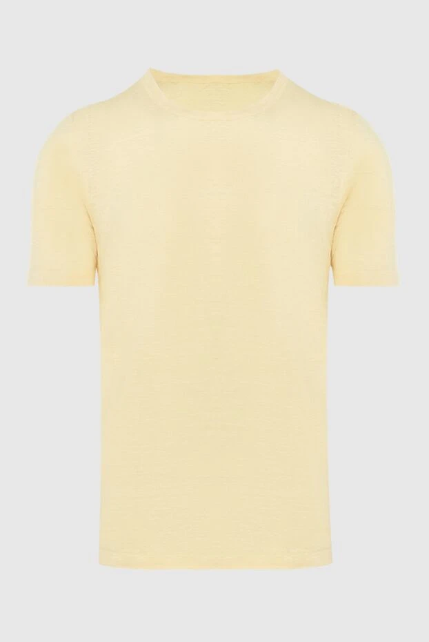 Gran Sasso man t-shirt linen yellow for men купить с ценами и фото 172080 - photo 1