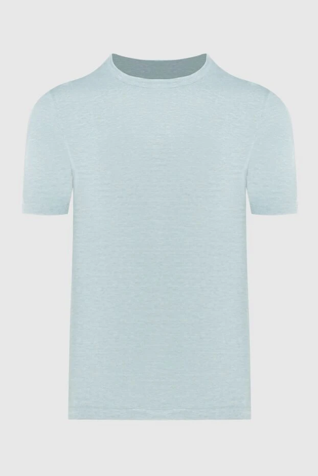 Gran Sasso man t-shirt linen blue for men купить с ценами и фото 172081 - photo 1