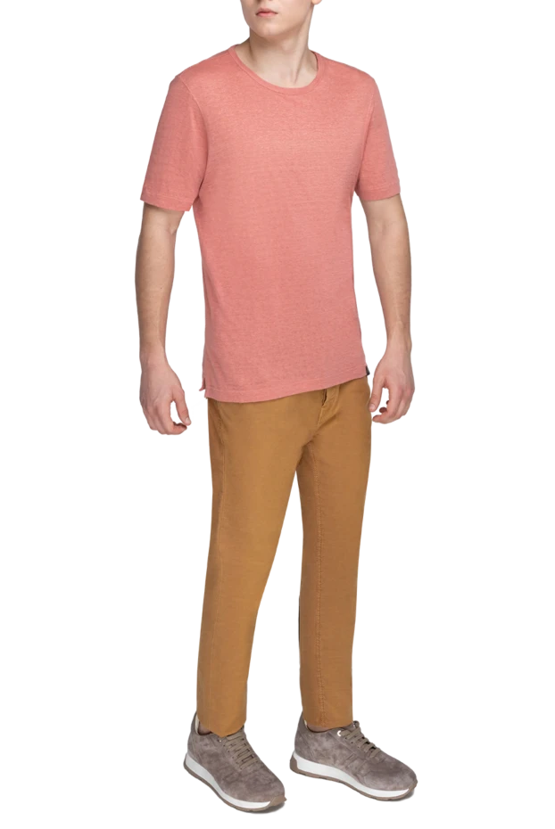 Gran Sasso man t-shirt linen orange for men купить с ценами и фото 172087 - photo 2