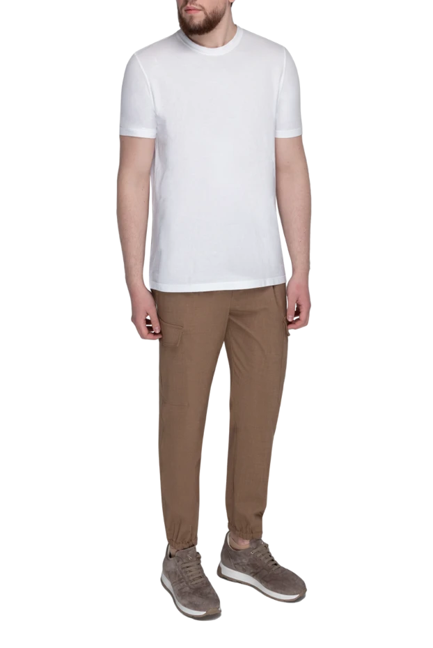 Gran Sasso man white cotton t-shirt for men купить с ценами и фото 172107 - photo 2