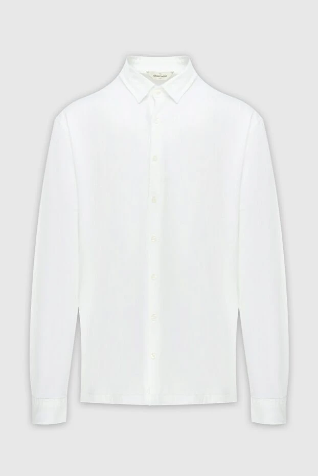 Gran Sasso man shirt with long sleeves white for men купить с ценами и фото 172108 - photo 1