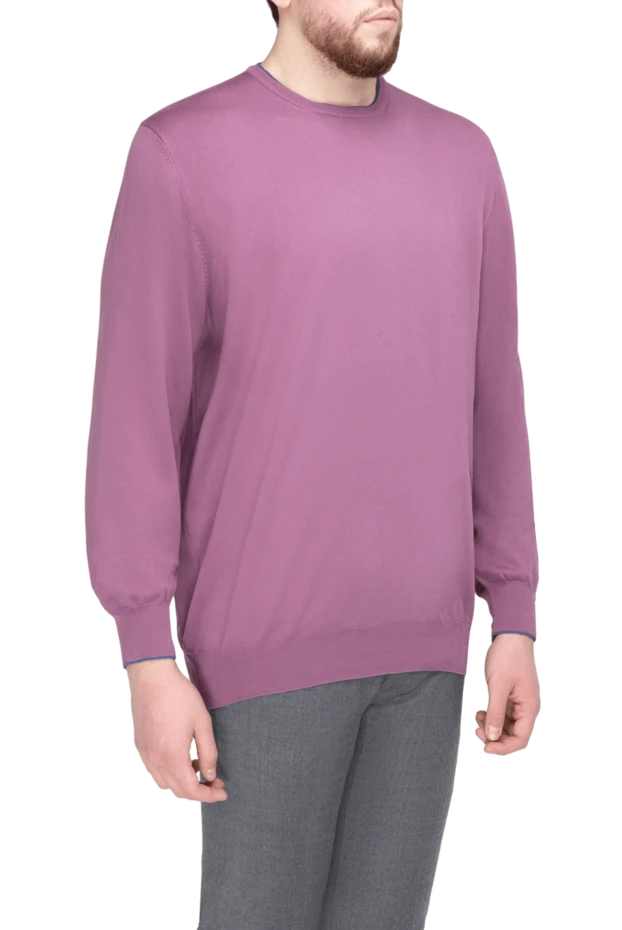 Gran Sasso man blue cashmere jumper for men 172041 - photo 3