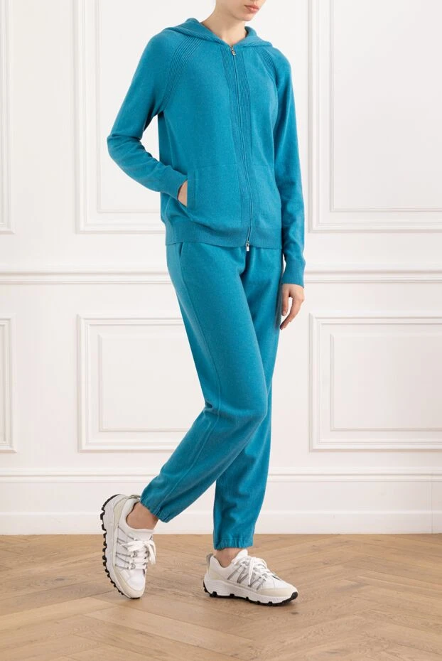 Loro Piana blue cashmere walking suit for women 172134 - photo 3