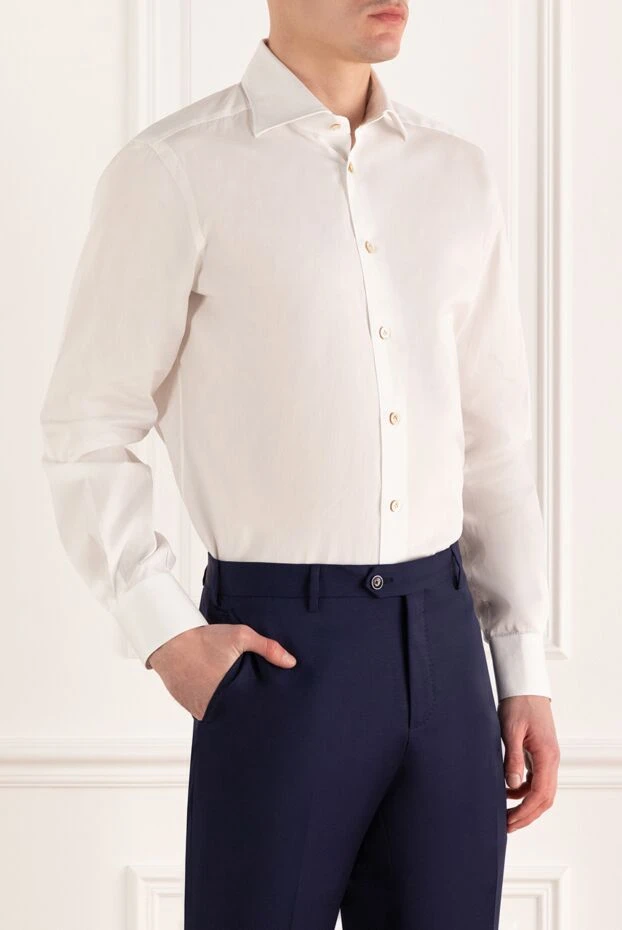 Kiton итальяндық мақтадан піл сүйегінен жасалған ерлер жейдесі 172149 - фото 3