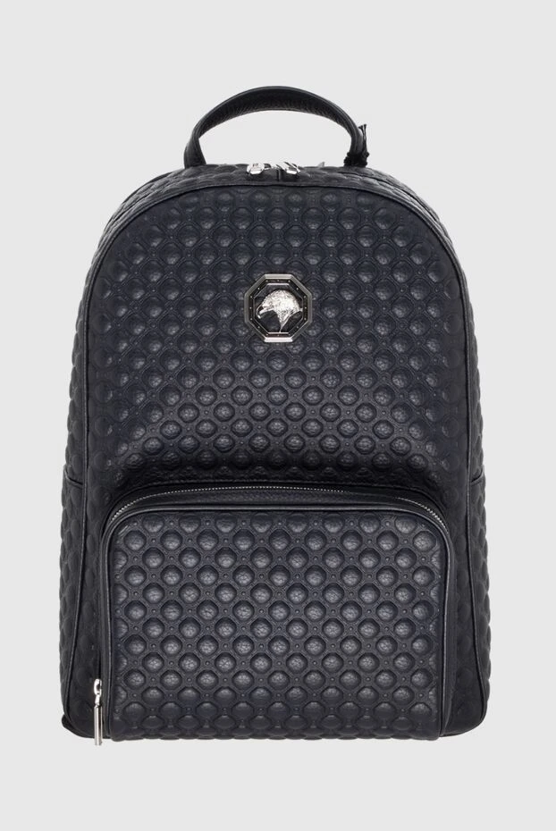 Рюкзак из кожи синий мужской - фото 1