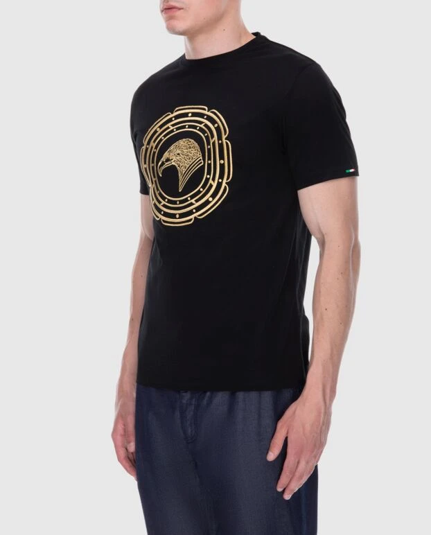 Stefano Ricci black cotton t-shirt for men 172178 - photo 3