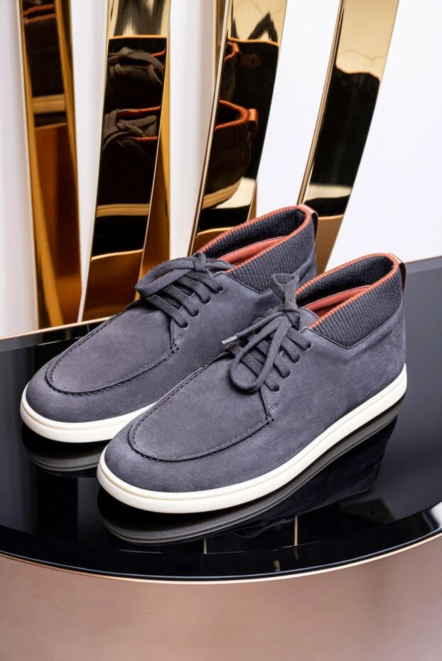 Loro Piana дезерты из нубука серые мужские 172203 - фото 2