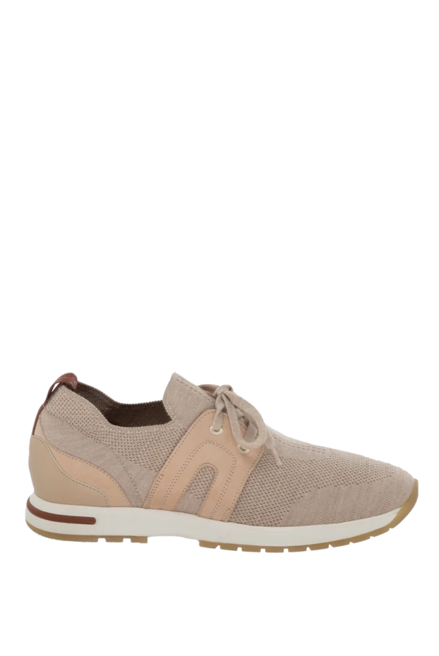 Loro Piana woman beige textile sneakers for women купить с ценами и фото 172209 - photo 1