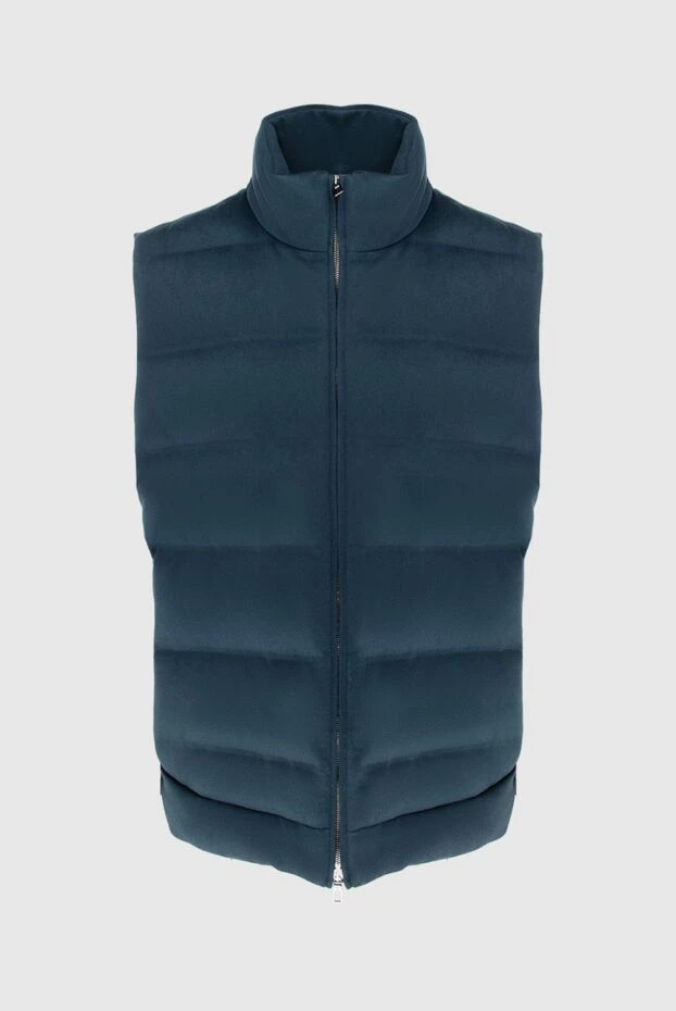 Loro Piana man cashmere vest blue for men купить с ценами и фото 172215 - photo 1