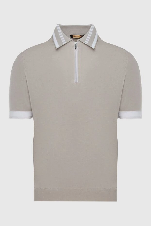 Zilli man beige cotton and silk polo for men купить с ценами и фото 172269 - photo 1