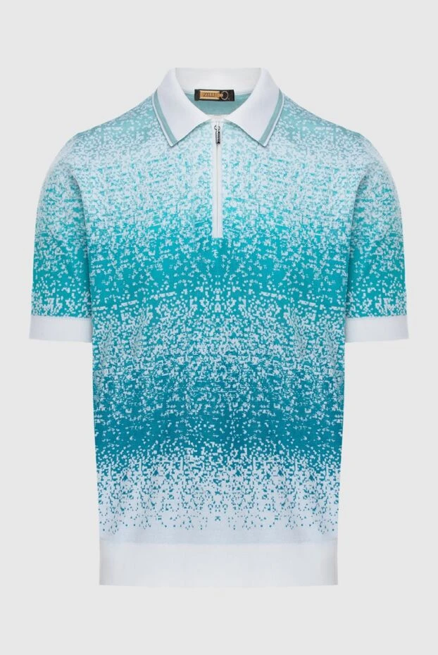 Zilli man green cotton and silk polo for men купить с ценами и фото 172280 - photo 1