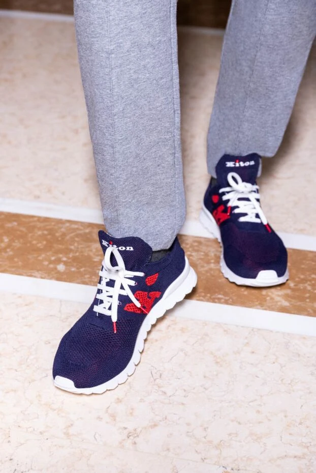 Kiton қызыл торлы логотипі бар қою көк кроссовкалар
 172298 - фото 2