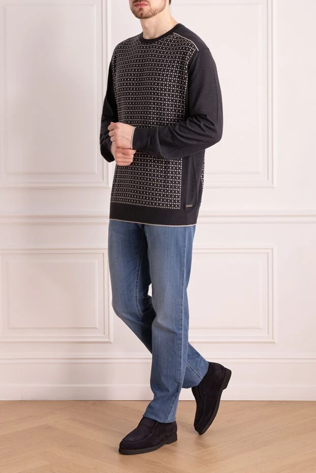 Stefano Ricci black cashmere and silk jumper for men 172315 - photo 2