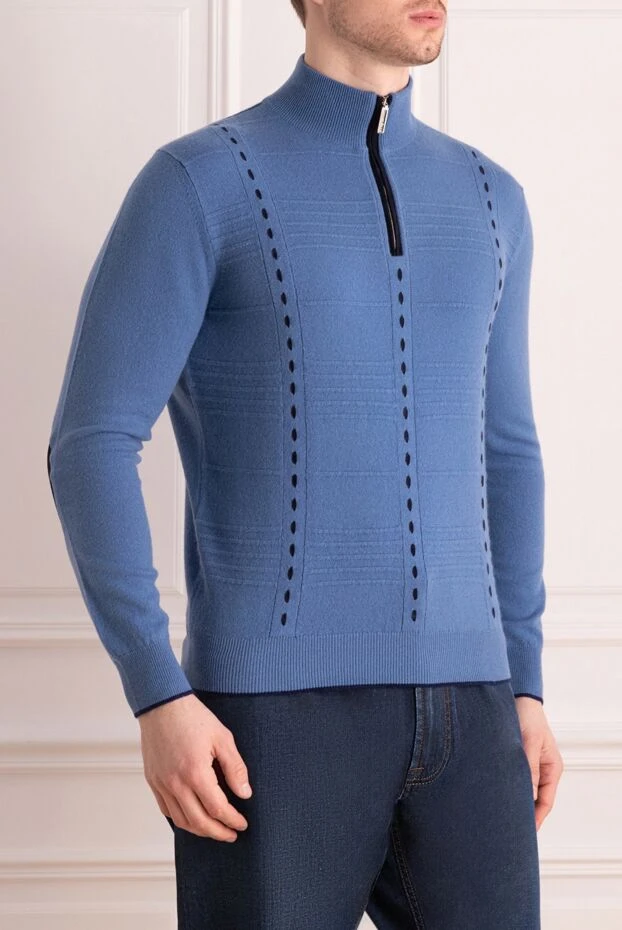 Stefano Ricci кашемир және күдері тройер көк ерлер 172320 - фото 3