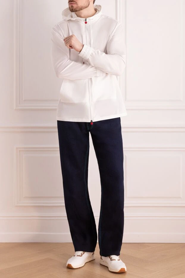 Stefano Ricci джинсы темно синие с контрастной бирюзовой строчкой
 172394 - фото 2