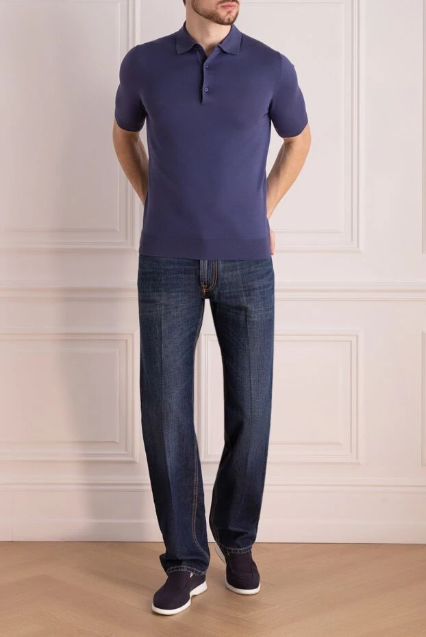 Stefano Ricci джинсы темный деним с декоративной эмблемой на кармане
 172395 - фото 2