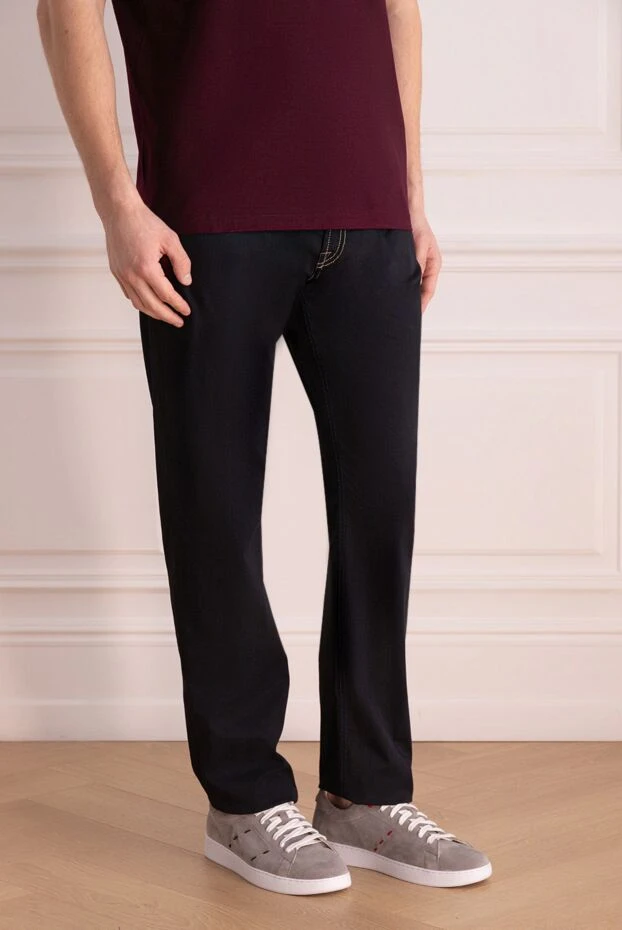 Stefano Ricci джинсы из хлопкового денима с фирменной эмблемой
 172396 - фото 3