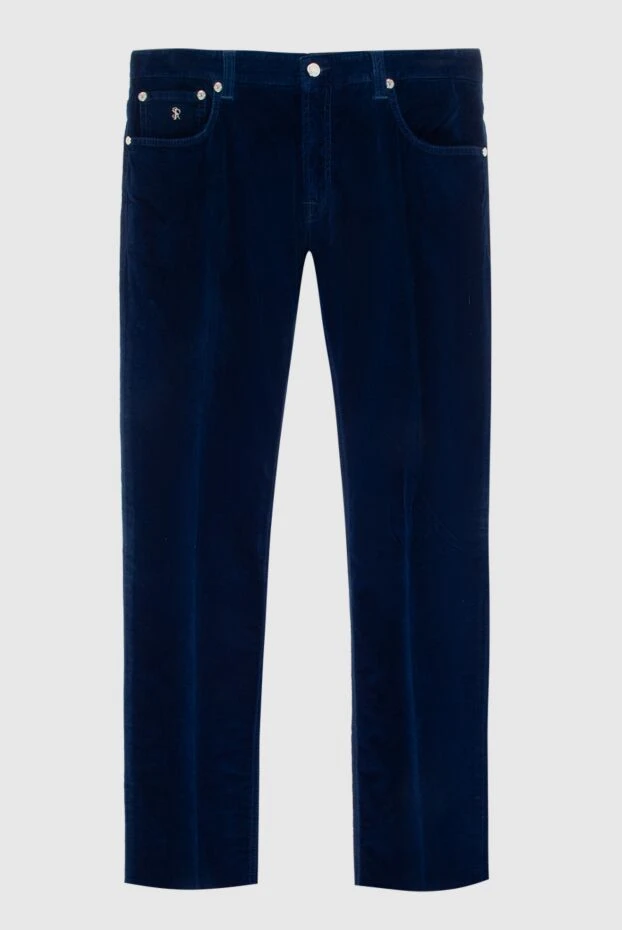 Men's jeans in a rich blue color with a classic silhouette
- photo 1