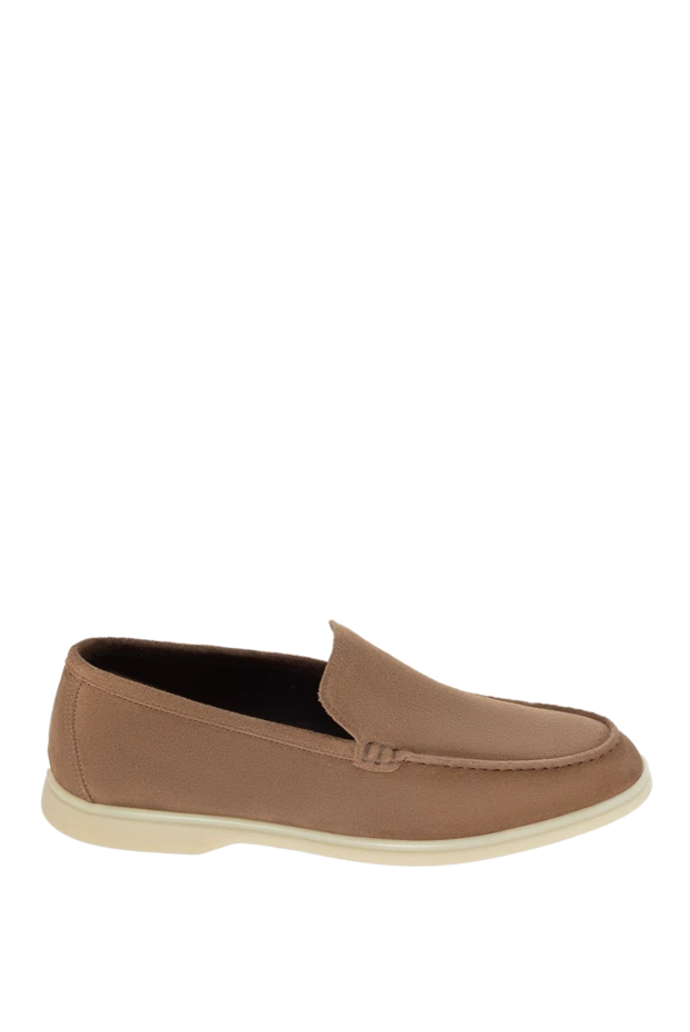 Cesare di Napoli man brown nubuck loafers for men купить с ценами и фото 172411 - photo 1