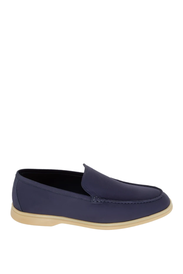 Cesare di Napoli man purple nubuck loafers for men купить с ценами и фото 172414 - photo 1