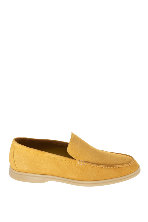 Cesare di Napoli man yellow suede loafers for men купить с ценами и фото 172415 - photo 1