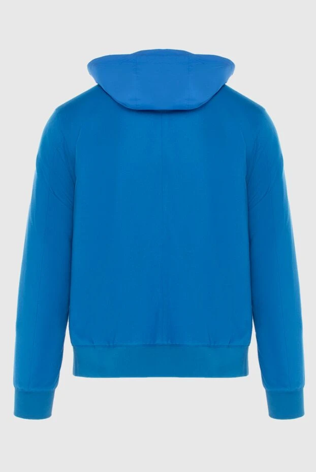 Seraphin куртка из кашемира, шелка и кожи питона голубая мужская 172448 - фото 2