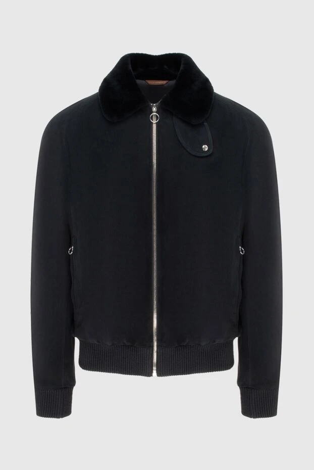 Ерлерге арналған қара күдері және үлбіреген күрте - фото 1