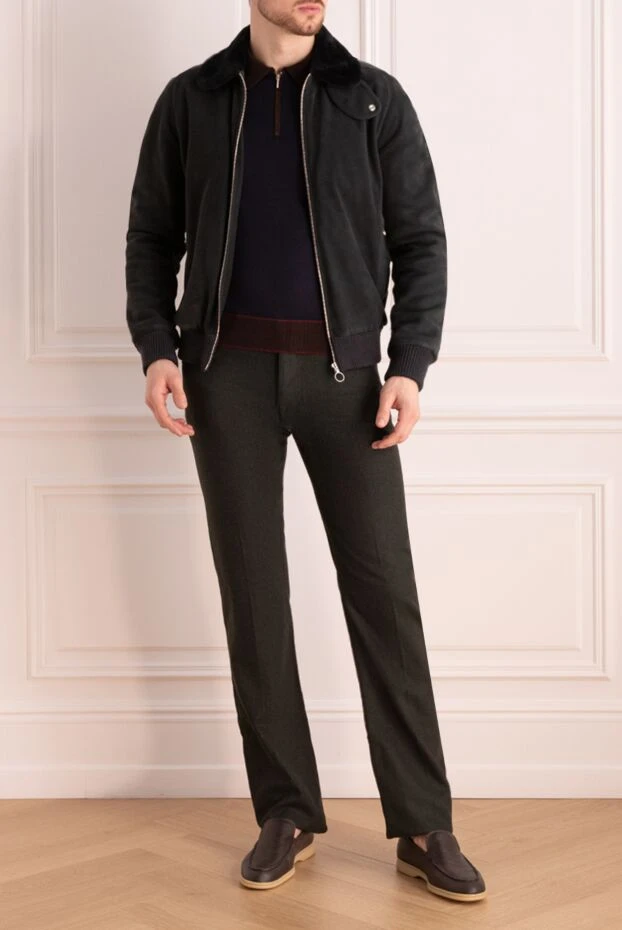 Seraphin куртка из замши и меха черная мужская 172456 - фото 3