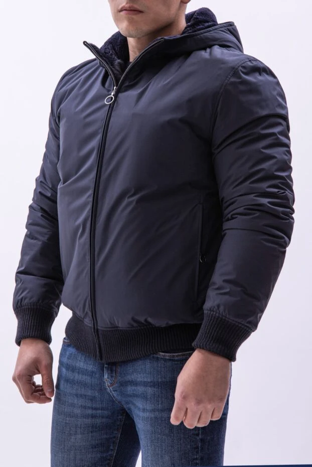 Men's windbreaker with hood and lining

 - photo 2