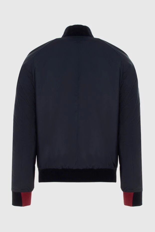 Бургундия кірістірілген және биік жағалы ерлер кашемир және жібек күрте
- фото 2