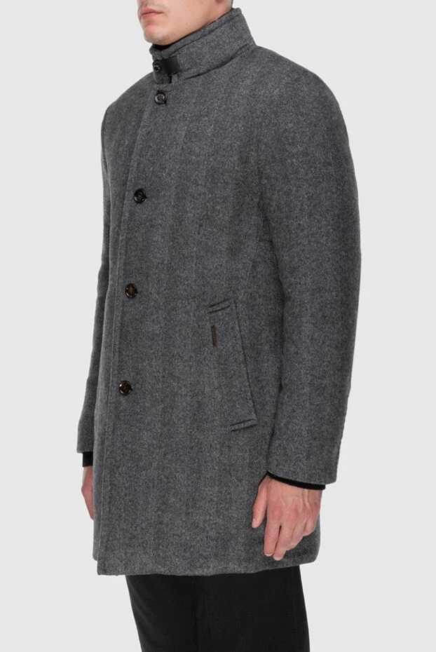 Moorer man men's blue cashmere coat 180223 - photo 3