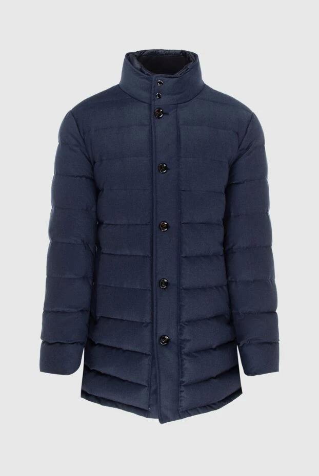 Moorer man down jacket men's wool and cashmere blue купить с ценами и фото 172532 - photo 1