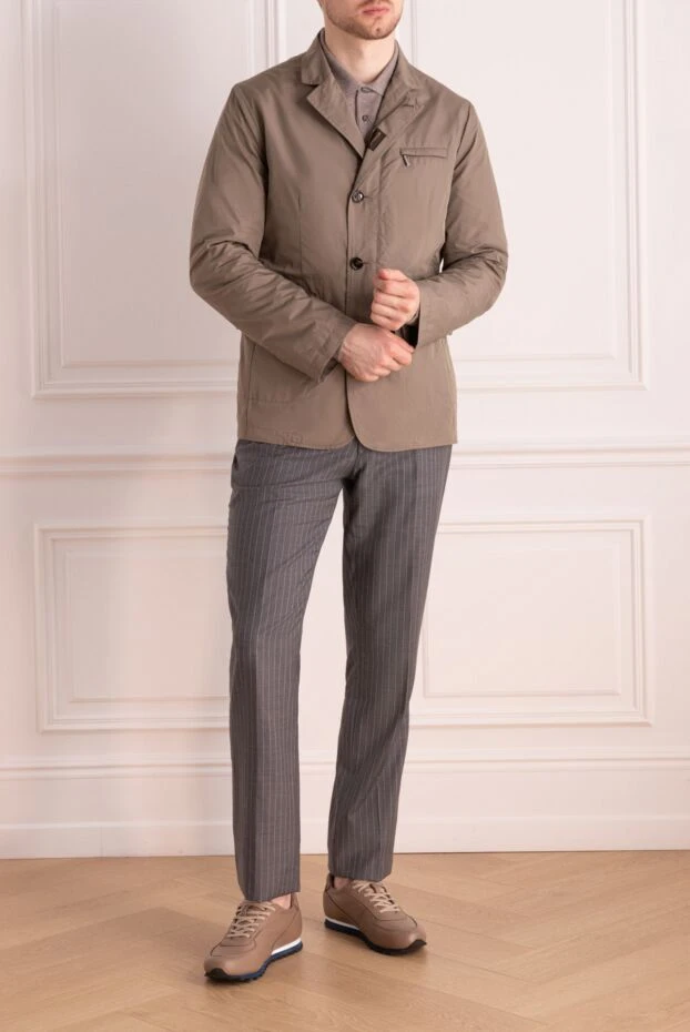 Moorer man beige polyester jacket for men купить с ценами и фото 172533 - photo 2