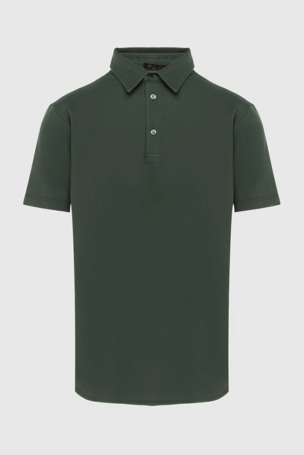 Loro Piana man cotton polo green for men купить с ценами и фото 172565 - photo 1