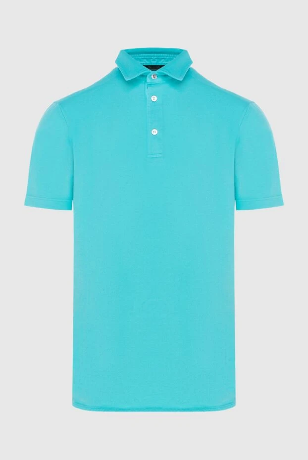 Loro Piana man blue cotton polo for men купить с ценами и фото 172566 - photo 1