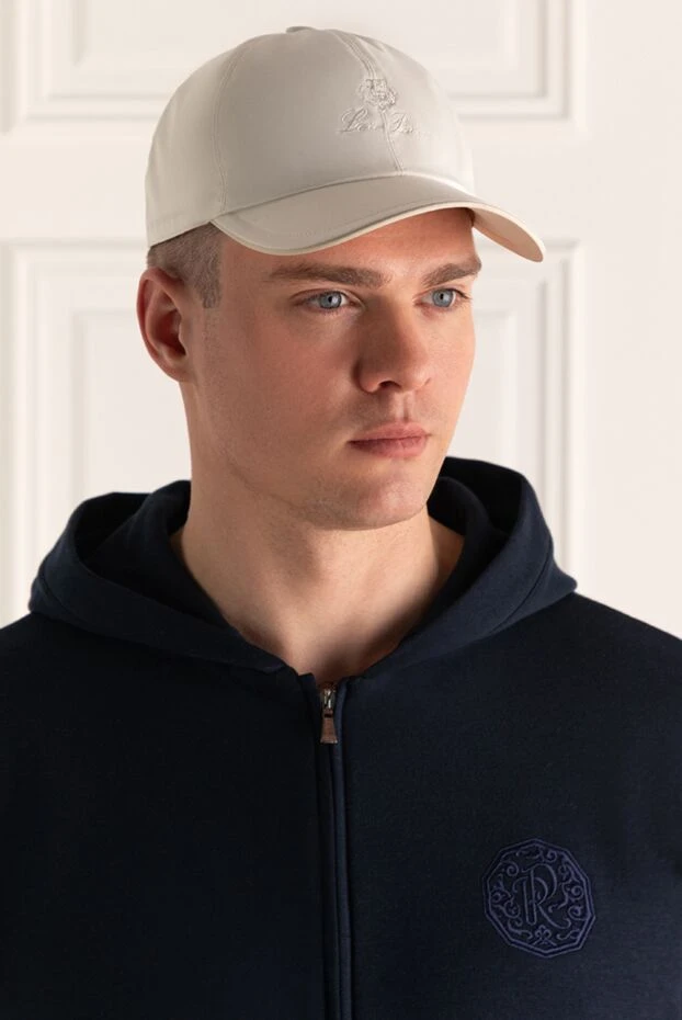 Loro Piana man white polyester cap for men купить с ценами и фото 172577 - photo 2