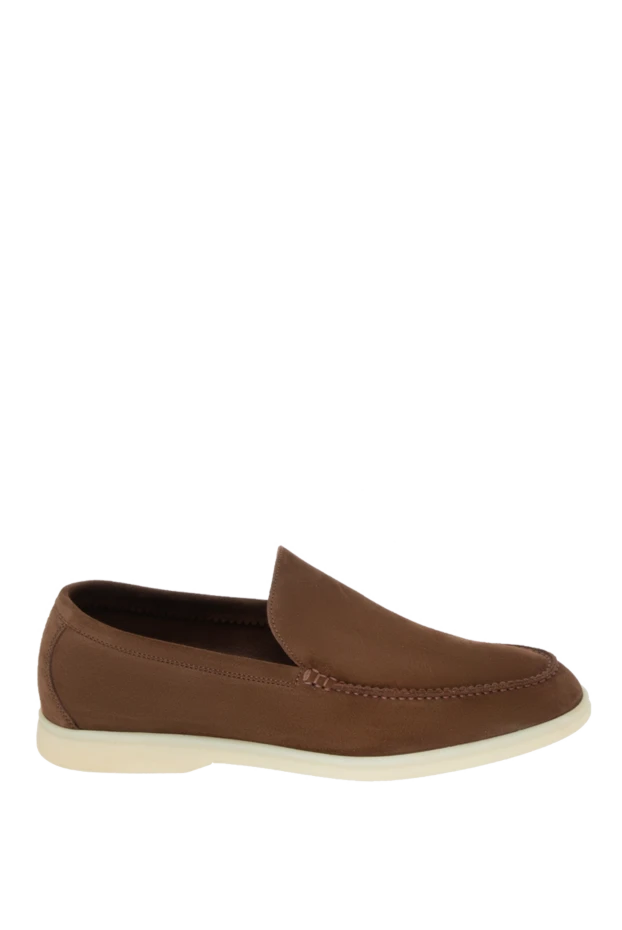 Loro Piana man brown suede loafers for men купить с ценами и фото 172579 - photo 1