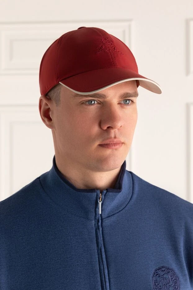 Loro Piana man red polyamide cap for men купить с ценами и фото 172649 - photo 2