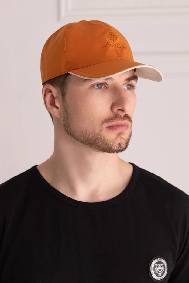 Loro Piana man orange polyamide cap for men купить с ценами и фото 172650 - photo 2