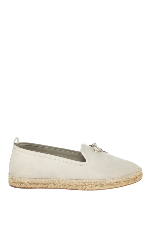 Loro Piana woman gray suede espadrilles for women купить с ценами и фото 172659 - photo 1