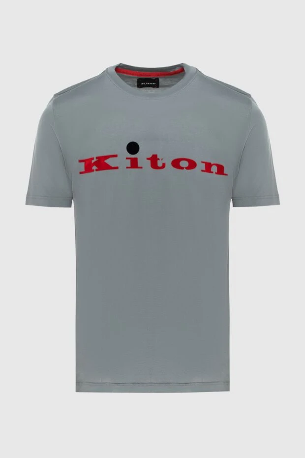 Kiton man gray cotton t-shirt for men 172686 - photo 1